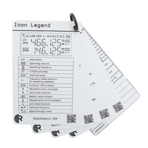 Ready Radio™ Programming Cards