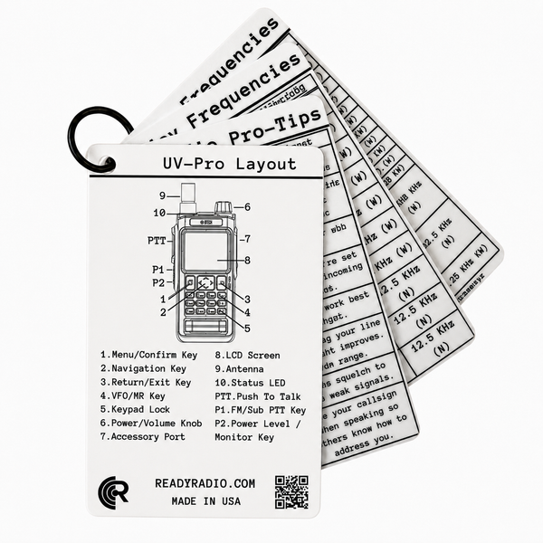 BTech UV-PRO Comms Cards