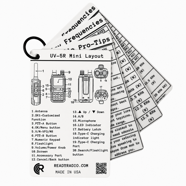 Baofeng UV-5R Mini Comms Cards