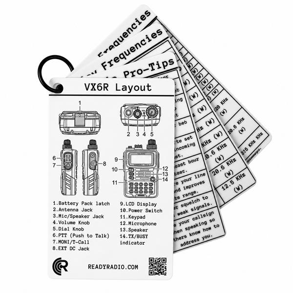 Yaesu VX-6R Comms Cards