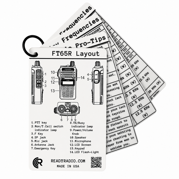 Yaesu FT-65R Comms Cards