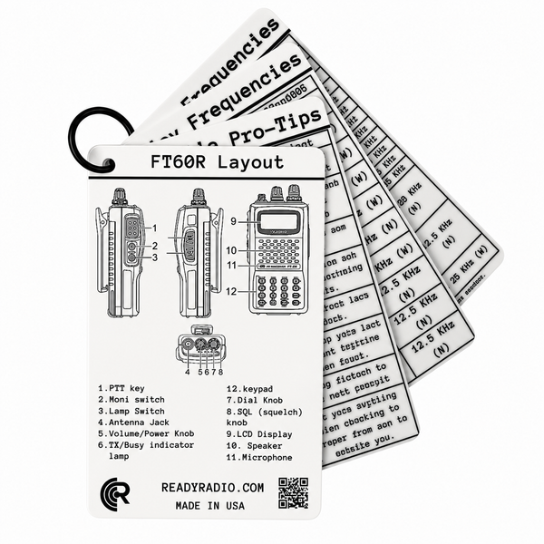 Yaesu FT-60R Comms Cards