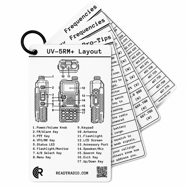 Baofeng UV-5RM Plus Comms Cards 