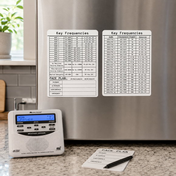 Key Frequencies Sticker – Ready Radio