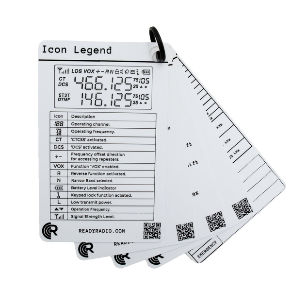 Ready Radio™ Programming Cards